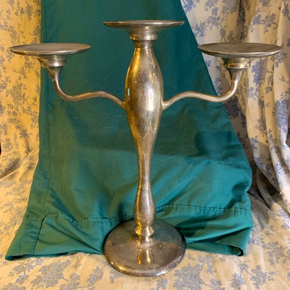 Pottery Barn Other - Pottery Barn Maxfield Hotel Candelabra Bougedir 3-Arm Candle Stick Holder 14.5"